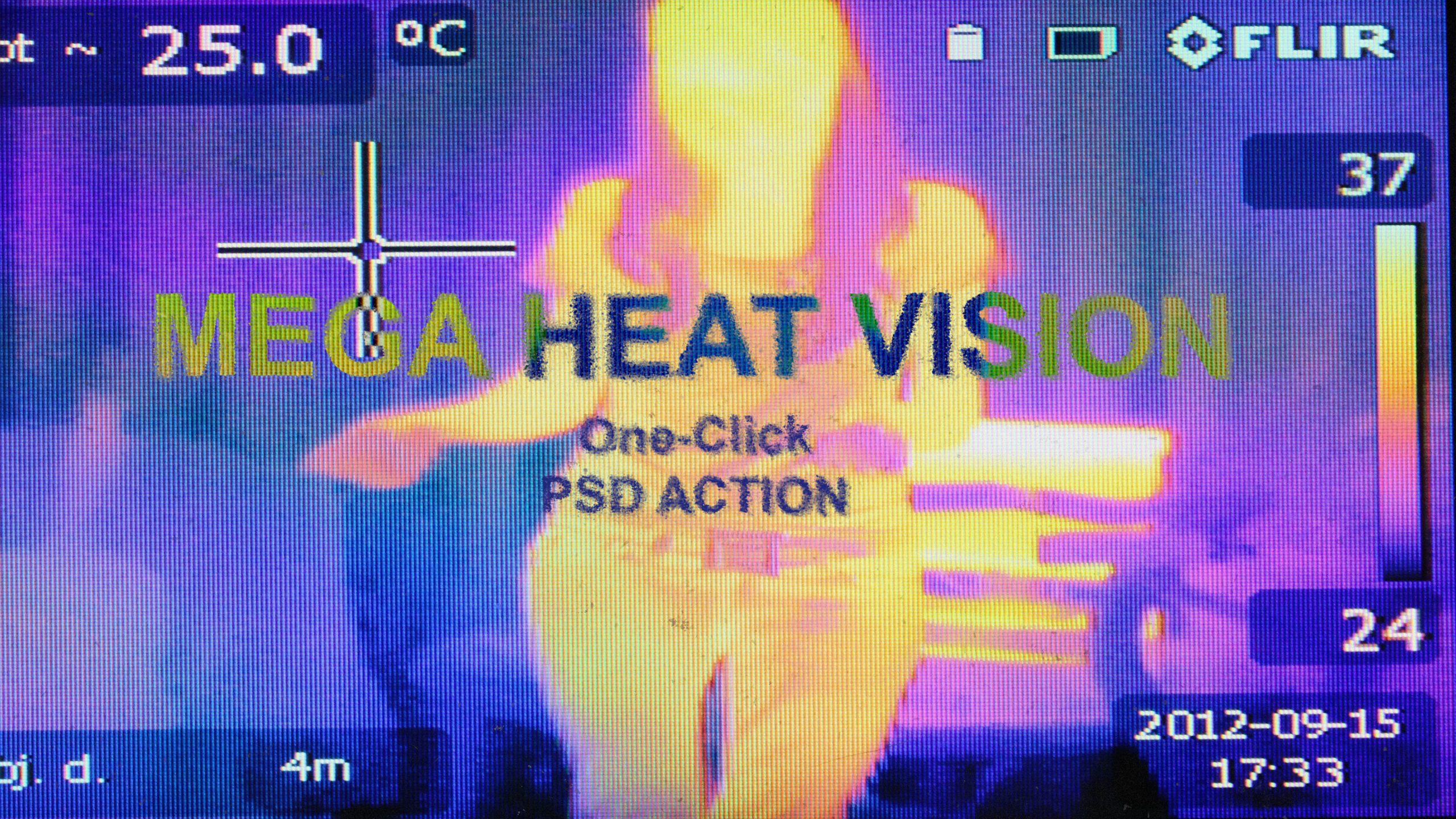 Mega heat vision action photoshop Undyed creative studio