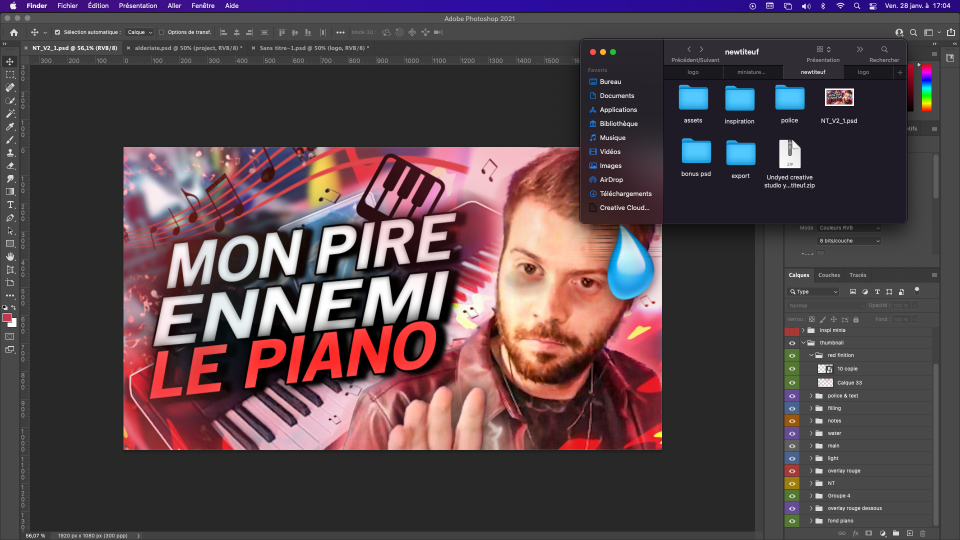 NEWTITEUF - YOUTUBE THUMBNAIL - PSD FILE PROJECT